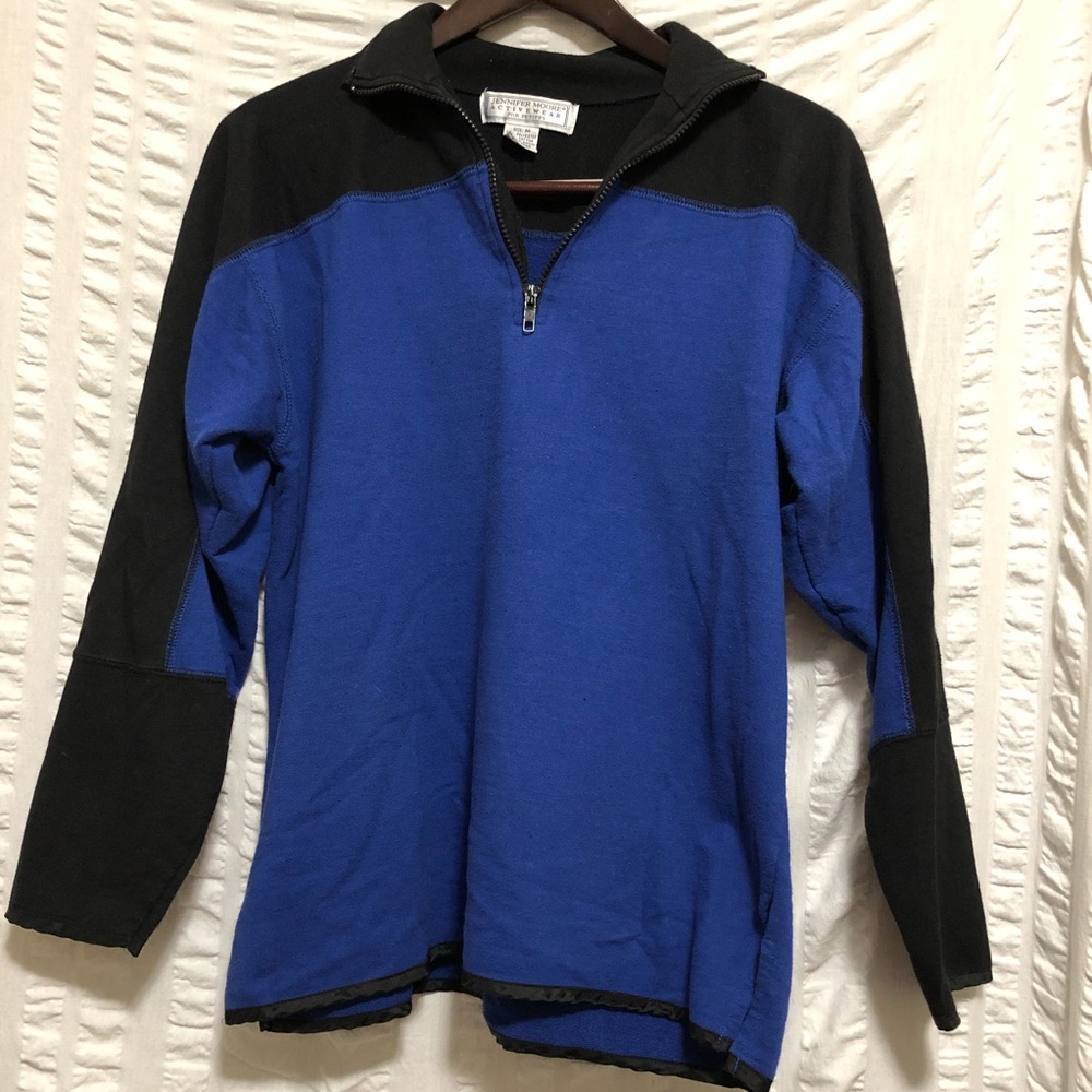 SALE Jennifer Moore Activewear Color Block Zip Top